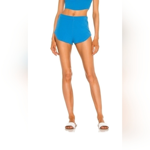 𝅺X FP Movement Luxe Rib Snap Short in St. Tropez - Picture 1 of 7